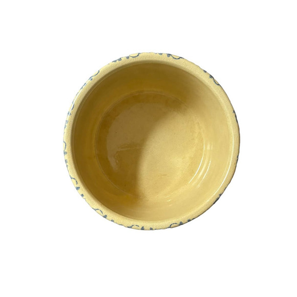 Robinson Ransbottom Low Jar 2 QT Blue Sponge Roseville Ohio Crock - Picture 6 of 7